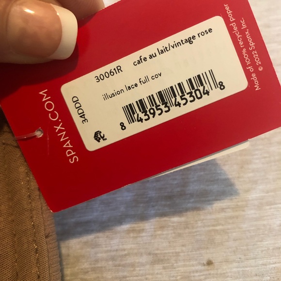 Spanx illusion lace full coverage bra in vintage rose NWT - Picture 4 of 6